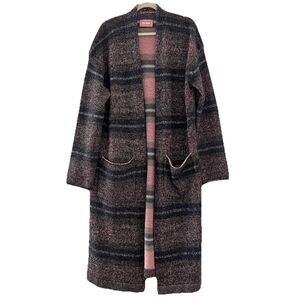 Zadig Voltaire Duster Cardigan Womens M 100% Cashmere Slouchy Chunky Grunge